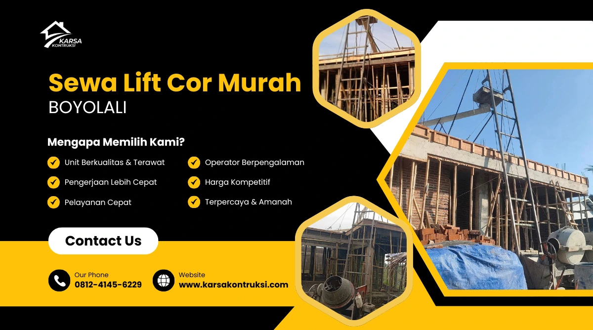 sewa lift cor boyolali