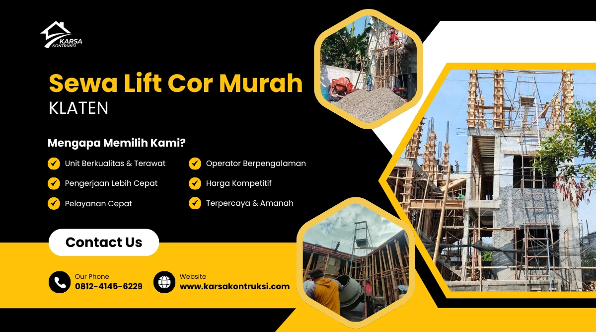 sewa lift cor klaten