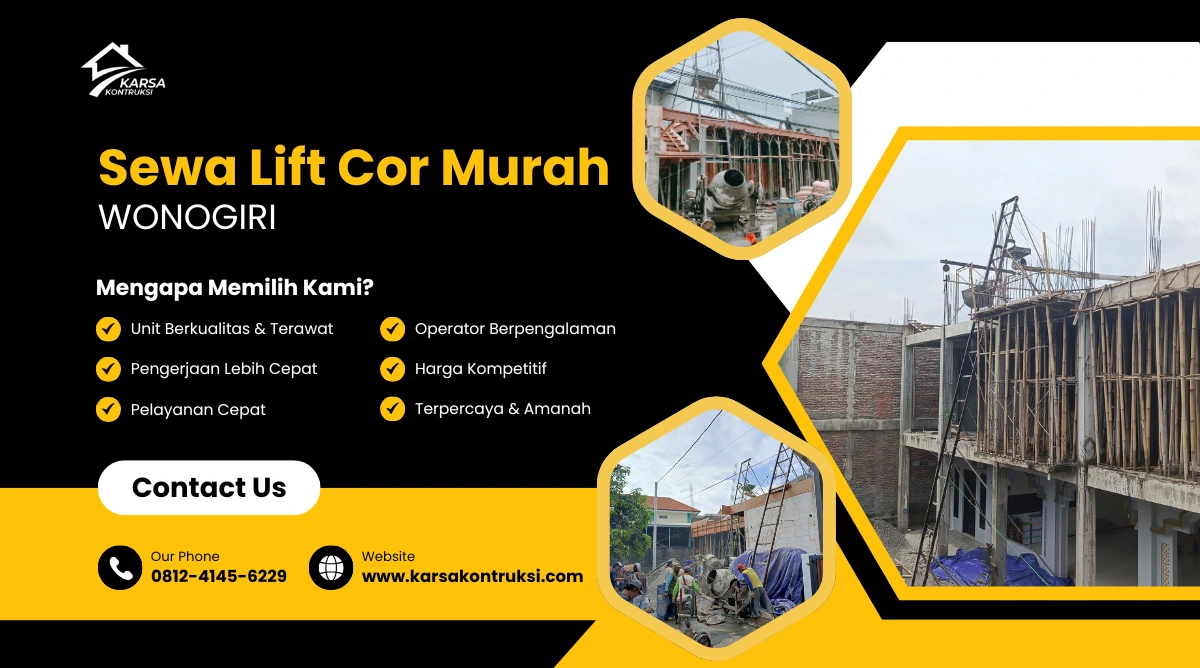 sewa lift cor wonogiri